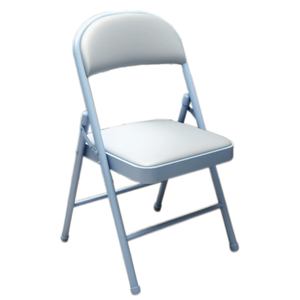 Silla plegable de color caramelo, taburete simple con respaldo para almacenamiento portátil - Product Image 1