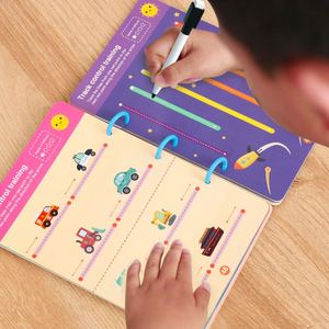 Cahier d'exercices pratiques pour apprendre à écrire aux tout-petits : contrôle du stylo et traçage, effaçable à sec - Product Image 3