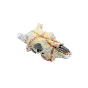 NOMOY PET - Adorno de Resina para Terrario, Simulación de Cráneo de Cabra, Escondite para Reptiles, Decoración para Tanques de Lagartos, Geckos, Serpientes y Anfibios - Product Image 1
