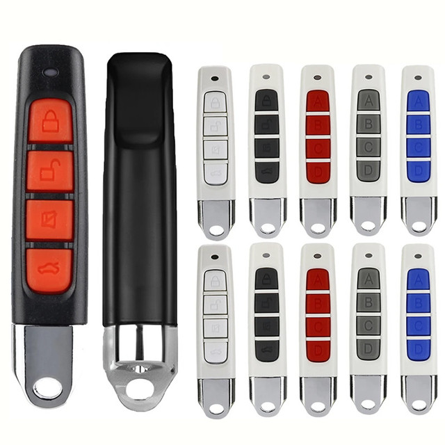 433MHz Clone Remote Controller 4 Buttons Duplicator Universal Remote Control for Garage Door Learning Code Duplicator