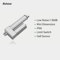 Moteur DC 12V, charge 2000N, vitesse 25mm/s, mini actionneur linéaire télescopique robuste IP65 pour vélo électrique et appareils électroménagers