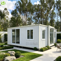 Structure en acier préfabriquée Goeasy, design modulaire de luxe pour les résidences et les centres de villégiature en bord de mer, maison modulaire en conteneur
