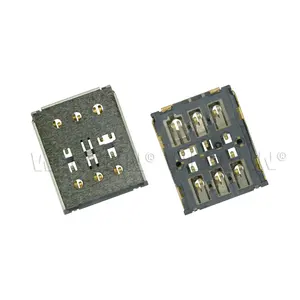 Original design to connect PCB SIM card holder, push pull gold-plated 6+1PNM card holder NANO SIM card holder