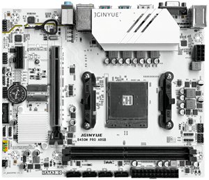 Scheda Madre Desktop JY <span class=keywords><strong>B450M</strong></span> PRO ARGB AM4 Economica per Gaming, Supporta Serie AMD Ryzen 1000-5000, 32GB Dual DDR4 XMP RAM, M.2 DP M-ATX - Product Image 6