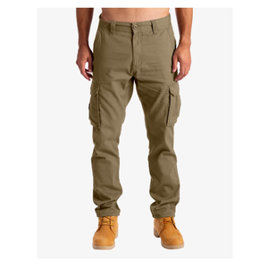 Pantalones Cargo de Pana 100% Algodón para Hombre, Cintura Media, Teñido en Prenda, con Múltiples Bolsillos y Cremallera, Diseño Casual para Trabajo, Último Diseño OEM - Product Image 3