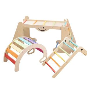 Estructura de Escalada de Madera Multifuncional para Niños con Tobogán, Estructura de Escalada Montessori para Bebés - Product Image 5