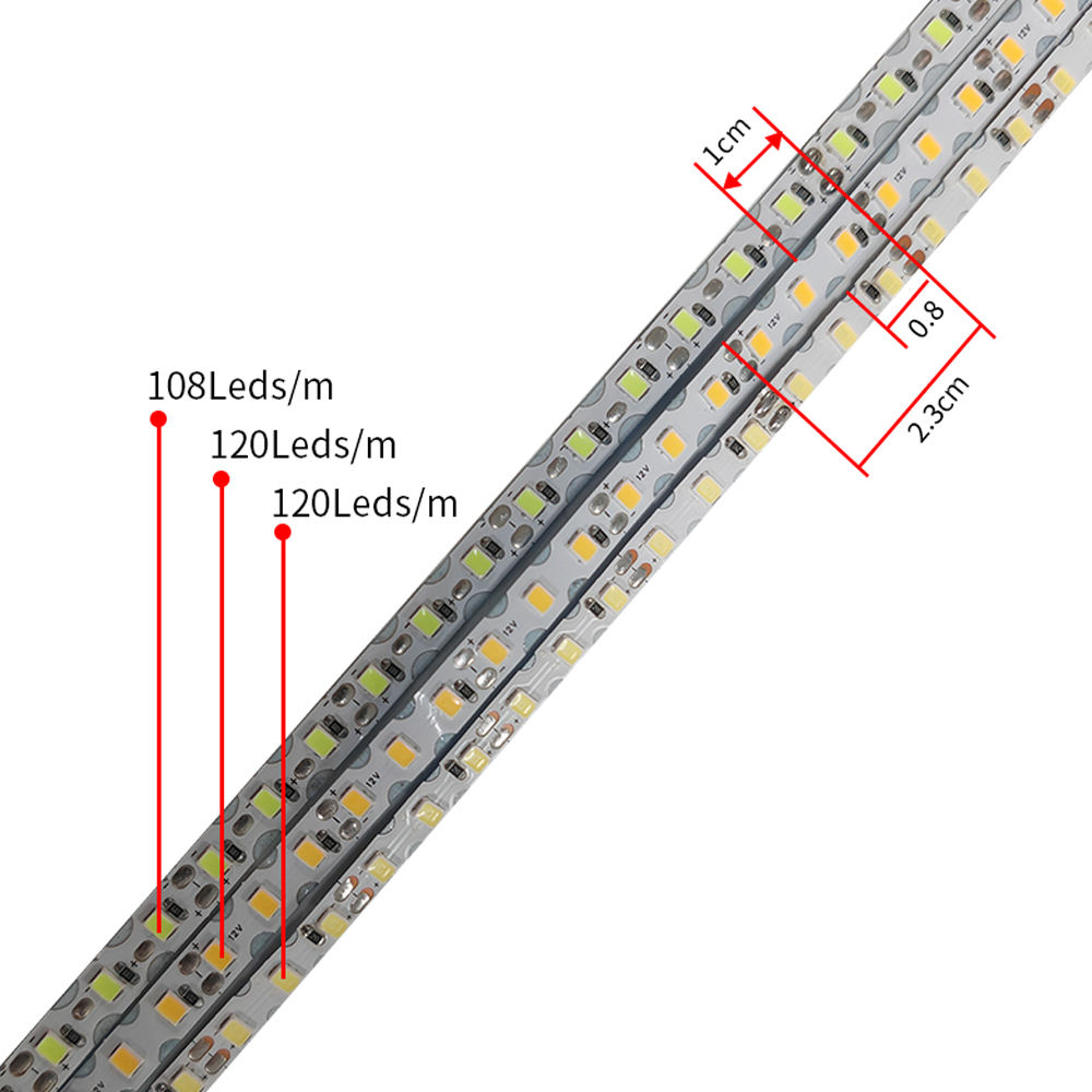 2025 New Style S Shape DC12V Free Cut Flexible LED Strips Lights