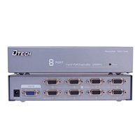 Dtech 8 poorten vga splitter 1920*1440 60Hz VGA SPLITTER 1x8