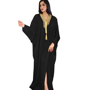 رداء إسلامي بأكمام جناح الخفاش سترة طويلة ملابس نسائية مسلمة - Product Image 1