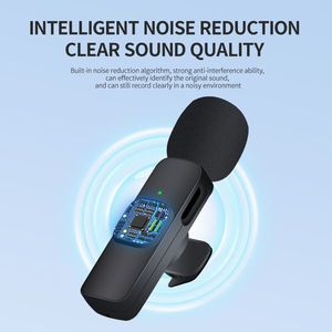 Micrófono Inalámbrico Portátil K9 K8 con Reducción de Ruido Micrófono de Solapa Inalámbrico <span class=keywords><strong>Mini</strong></span> a Prueba de Viento para Transmisión en Vivo al Aire Libre - Product Image 5
