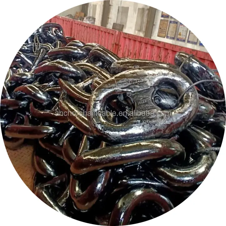 China anchor chian factory 56mm 58mm 60mm 62mm marine anchor chain cable with CCS Certificate marine supplies