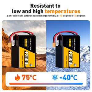 Semi-Solid State 12S Lipo Batterij 44.4V 10c 12500Mah <span class=keywords><strong>Lithium</strong></span> Fpv Batterij Met Hoge Energiedichtheid 350wh/Kg Voor Grote Drone Evs - Product Image 6