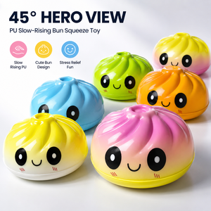 Juguetes Blandos de PU de Alta Calidad al por Mayor, de Lenta Recuperación, con Ojos Grandes y Expresión de Dumplings, Juguetes para Apretar para Niños - Product Image 5