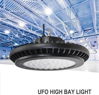 Projecteur UFO en aluminium IP65 pour éclairage minier à haut rendement 200-250W DMX pour entrepôt et atelier