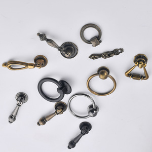 Furniture Handle And <b>Knob</b> Zinc Alloy Ring Shape Cabinet Drawer Pull Minimalist Design Durable Single Hole - Product Image 4