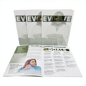 Impression de brochures et magazines à couverture souple de haute qualité avec reliure agrafée, papier couché brillant, vernis sélectif et découpe kiss-cut pour la publicité - Product Image 1