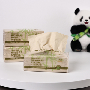 Soft Pack 4 Ply 100% Bamboo Pulp <b>Facial</b> <b>Tissue</b> Home Use Travel Sport Box Layer Style - Product Image 3