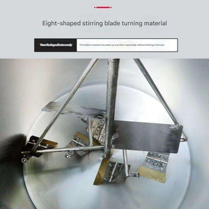 <b>Large</b> Industrial Electric Automatic <b>Cooking</b> Mixer Stainless Steel <b>Cooking</b> <b>Pot</b> Industrial Stirring Feature for Spice Sauce - Product Image 3