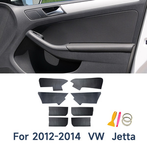 แผงประตูรถยนต์ Volkswagen Sagitar Jetta Mk6  หนังหุ้มตกแต่งภายใน สีดำ แดง น้ำตาล 8 ชิ้น 788008 - Product Image 4