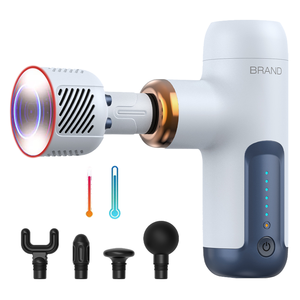 Pistolet de massage musculaire professionnel 2025 le plus récent, mini, chaud/froid, à moteur sans balais, 6 vitesses et 5 têtes pour <span class=keywords><strong>thérapie</strong></span> corporelle <span class=keywords><strong>en</strong></span> profondeur - Product Image 1