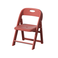 Chaise pliante ergonomique portable en plastique pour enfants avec dispositifs de sécurité pour les salles de jeux des écoles et des maternelles