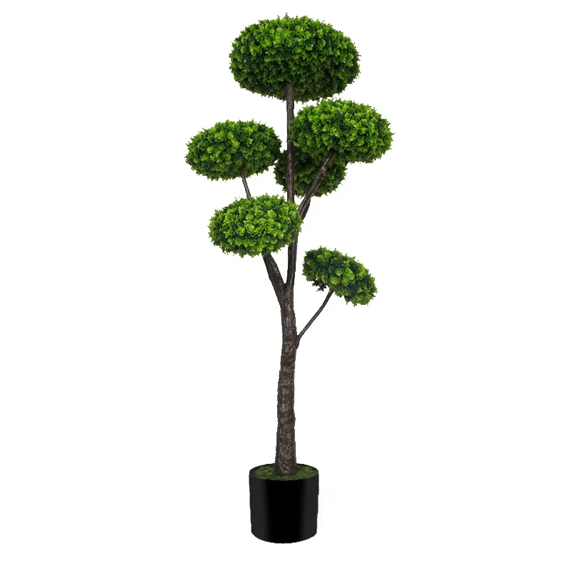 PZ-3-169 hoher Topiary realistische Blätter und natürlicher Holzstamm gefälschte grüne Pflanze künstlicher Baum für Haus- und Bürodekoration