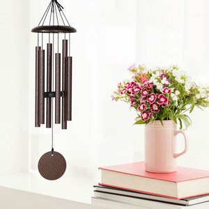 Campanas de viento grandes de aluminio con trampas de viento de madera para uso en exteriores, adecuadas para decoración de patios y ambiente Zen al aire libre - Product Image 1