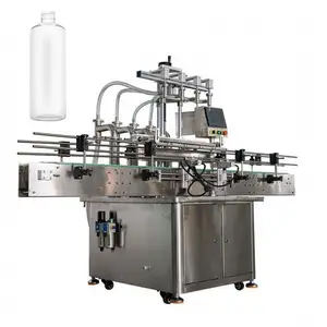 Máquina multifuncional de enchimento de garrafas para bebidas, xarope e mel, linha reta, para suco e molho, molho e álcool
