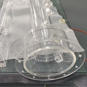 Tubo de Columna de Intercambio Iónico de Acrílico Transparente PMMA Redondo Personalizado con Brida para Uso en Laboratorio, con Tamaño y Proceso de Moldeo Personalizados - Product Image 4