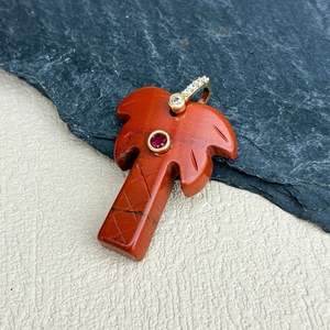 <span class=keywords><strong>Pendentif</strong></span> en cristal véritable <span class=keywords><strong>semi</strong></span>-précieux en or 18 carats, motif palmier d'été, pour la fabrication de bijoux DIY, boucles d'oreilles, collier, cadeau de fête - Product Image 5