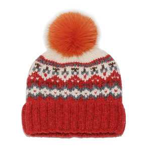 Winter Nordic Style Knit <strong>Pom</strong> <strong>Pom</strong> <strong>Beanie</strong> Hat with Ear Flaps Unisex Travel &amp; Beach Use Warm Knit Hats <strong>Beanies</strong> - Product Image 5