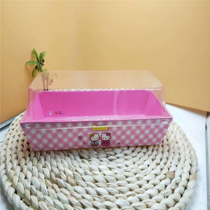 Rectangular Food Grade Plastic <b>Cake</b> Tray With <b>Transparent</b> Lid Disposable Baking Dessert <b>Box</b> For Sandwich Gift Packaging - Product Image 3