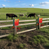 Répulsif d'animaux à capteur infrarouge extérieur, respectueux de l'environnement, étanche, en matériau ABS, IP55, capteur de mouvement solaire intégré, 13 sons