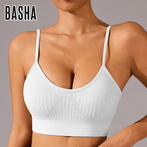 BASHAsports Beau soutien-gorge de sport absorbant les chocs à haute résistance dans le dos, sous-vêtements extensibles à haute élasticité, vêtements de fitness - Product Image 1