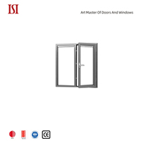 Ventanas abatibles de aleación de aluminio templado con valor de diseño de 6 niveles de marca superior Apertura interior personalizada Característica de puente roto hermético
