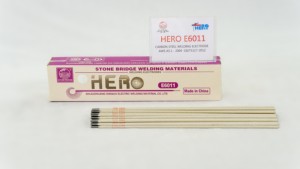 Électrodes de soudage en acier doux Stone Bridge /Hero AWS 6011, baguette de soudage AWS E6011 1/8" 5lbs - Product Image 2