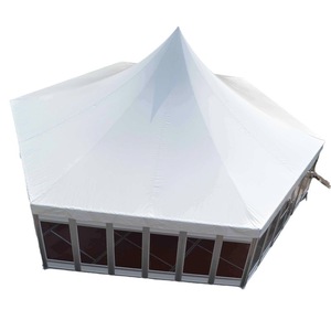 Hexagonal <b>Tent</b> Pyramid <b>Tent</b> 6-Sided Event Wedding Party <b>Canopy</b> Outdoor Shelter - Product Image 1