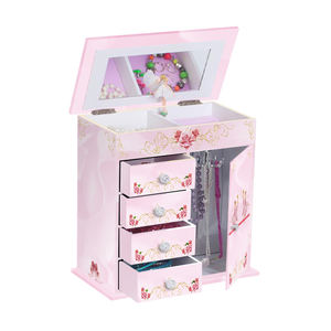 Cajas de música con manivela para niños, diseño de <span class=keywords><strong>carrusel</strong></span>, joyería rectangular, juguetes de papel - Product Image 6