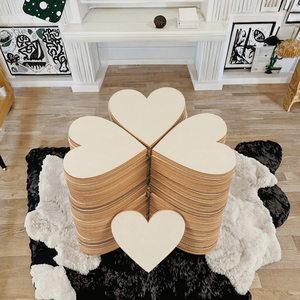 15cm Creative Polished <b>Wooden</b> Heart-Shaped DIY Decorative <b>Slices</b> Multi-Functional Valentine's Day Handcrafted Commemorative Gift - Product Image 3