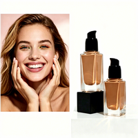 Fond de Teint Liquide Vegan Longue Tenue Matifiant et Éclaircissant avec Correcteur pour le Visage