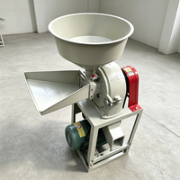 Petit broyeur universel domestique, moulin à grains, broyeur de maïs, de piments, à double trémie, avec disque à dents, pulvérisateur de poudre, machine à moudre la farine