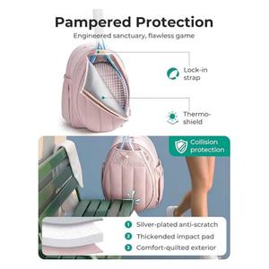 Sac de sport de tennis pour femmes, sac à dos de tennis avec compartiment pour chaussures, pour le travail, tous les jours, pour la nuit, pour le week-end - Product Image 5