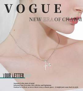 قلادة صليب من الفضة التبتية مع اللؤلؤ من GAUEIOUR، مجوهرات رياضية عصرية للجنسين، هدية دينية للمناولة الأولى والتعميد وعيد الفصح - Product Image 3