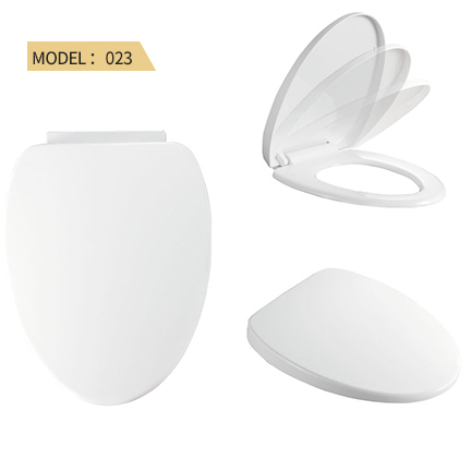 Круглая крышка унитаза из полипропилена с мягким закрытием