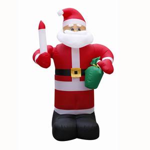 Classic Design Hight Quality 9ft/270cm Inflatable Christmas <strong>Standing</strong> <strong>Santa</strong> Outdoor&amp;Indoor Xmas Decorations - Product Image 2