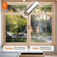 Película Protectora Transparente de Seguridad a Prueba de Balas, Anti-Rotura y Anti-Explosión para Ventanas de Vidrio de Edificios, Venta al Por Mayor, 2/4/8/12/16 Mil