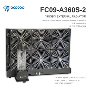 OCOCOO Estación de Refrigeración por Agua Externa Masiva con 6 Ventiladores Integrados, Radiador, Bomba y Depósito para Servidor de IA y Estación de Trabajo - Product Image 1