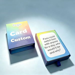 Gioco di Carte con Domande per Iniziare Conversazioni Personalizzate all'Ingrosso con Scatola Regalo per Feste, Team Building e Famiglia - Product Image 1