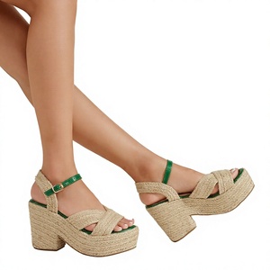 Women's Wedge <b>Sandals</b> Platform Sole Buckle Strap Summer Vacation Party Shoes - Product Image 2