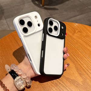Étui Minimaliste à Motif Ondulé pour iPhone 16 Pro Max, Étui de Protection Transparent en Résine de Couleur Unie Antichoc pour iPhone 15 - Product Image 3